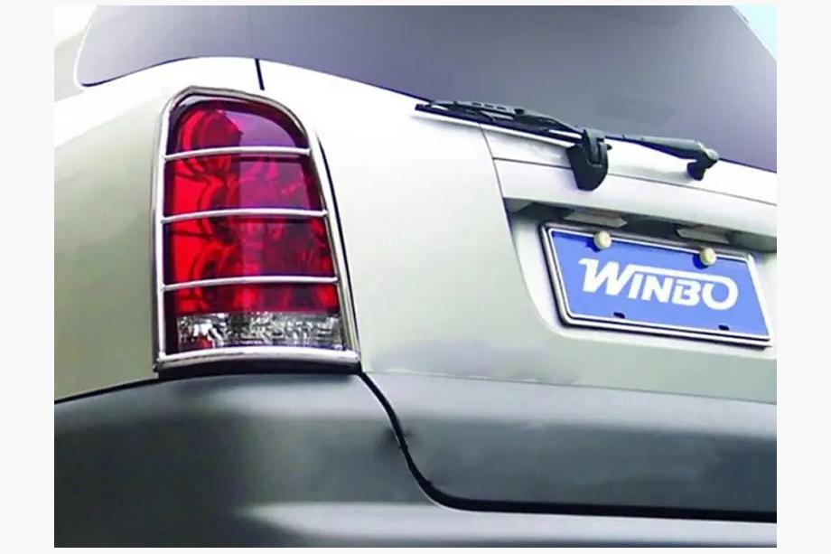 SsangYong Rexton I 2001-2017 Rückleuchten Schutz 2006-2012 Edelstahl Foto 4