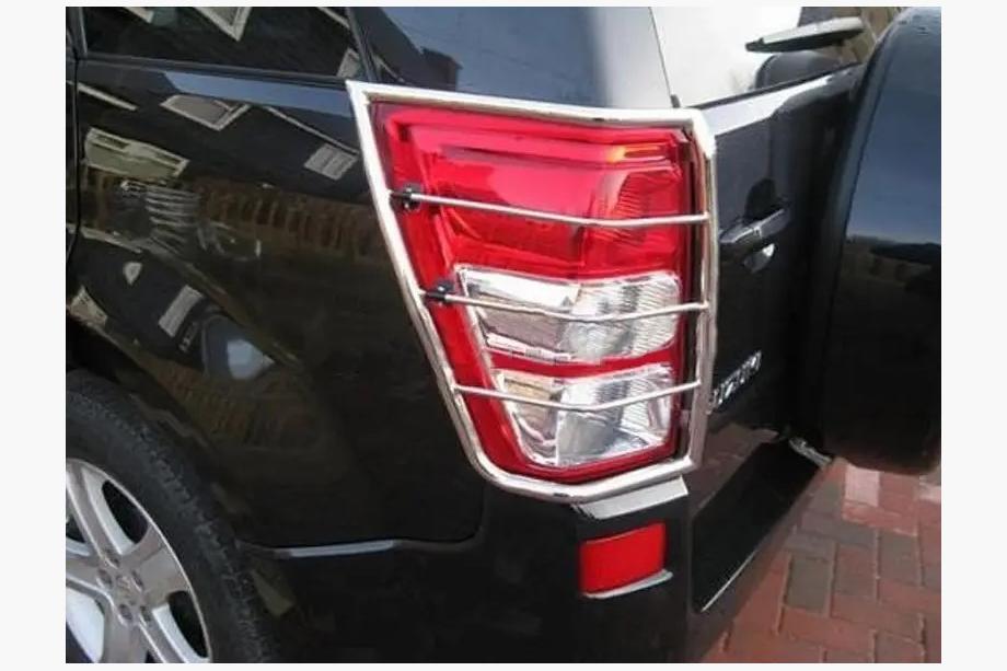 Suzuki Grand Vitara 2005-2017 Schutz für Rückleuchten (Edelstahl) Foto 4