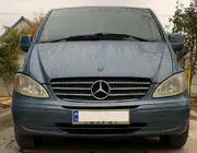 Mercedes Vito W639 2004-2014 Kennzeichenhalter Chrom (1 Stk, Edelstahl) Foto 1