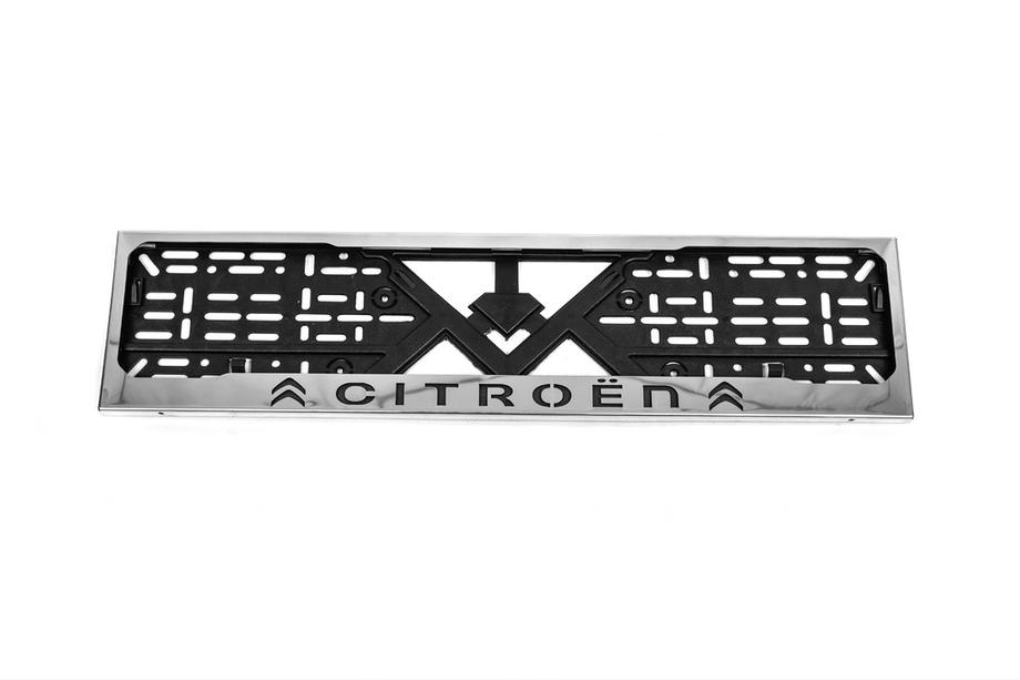 Citroen Kennzeichenhalter Chrom Citroen (1 Stk, Edelstahl) Image