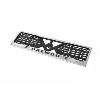 Chrom Kennzeichenhalter Daewoo (1 Stk, Edelstahl) Foto 2