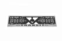 Ford Transit 1991-2000 Kennzeichenhalter Chrom (1 Stk, Edelstahl) Foto 1