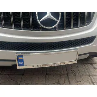 Kennzeichenhalter Chrom Mercedes (1 Stk, Edelstahl) Foto 4