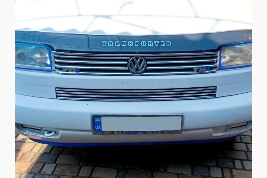 Volkswagen T4 Transporter 1990-2003 Kennzeichenhalter Chrom Transporter (1 Stk, Edelstahl) Image