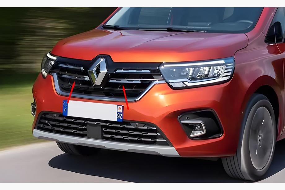 Renault Kangoo/Express 2021- Chrom Kühlergrill Abdeckungen (4 Stk, Edelstahl) Foto 1
