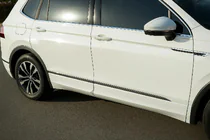 Volkswagen Tiguan 2016-2023 Türleisten Carmos (4 Stk, Edelstahl) Foto 4