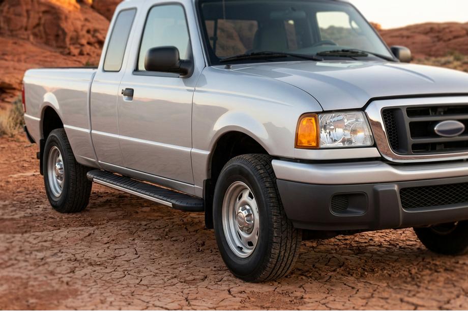 Ford Ranger 2002-2006 Trittbretter Bosphorus Grey (2 Stk., Aluminium) Image