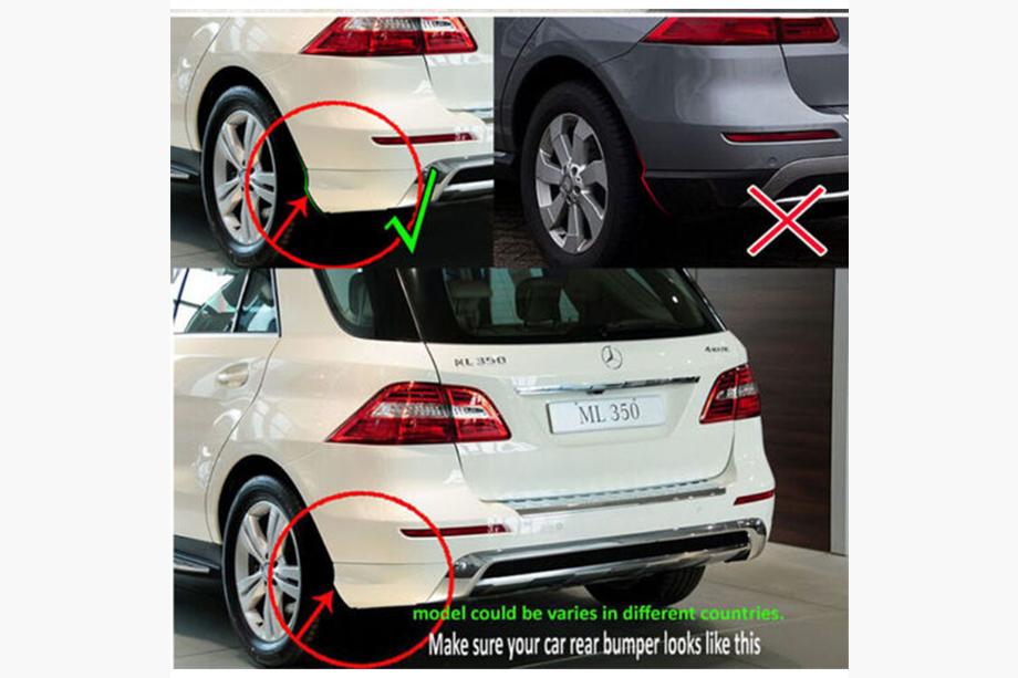 Mercedes GLE/ML class W166 2011-2018 Hintere Original Schmutzfänger für ML W166 (AMG Stoßstange) Foto 4