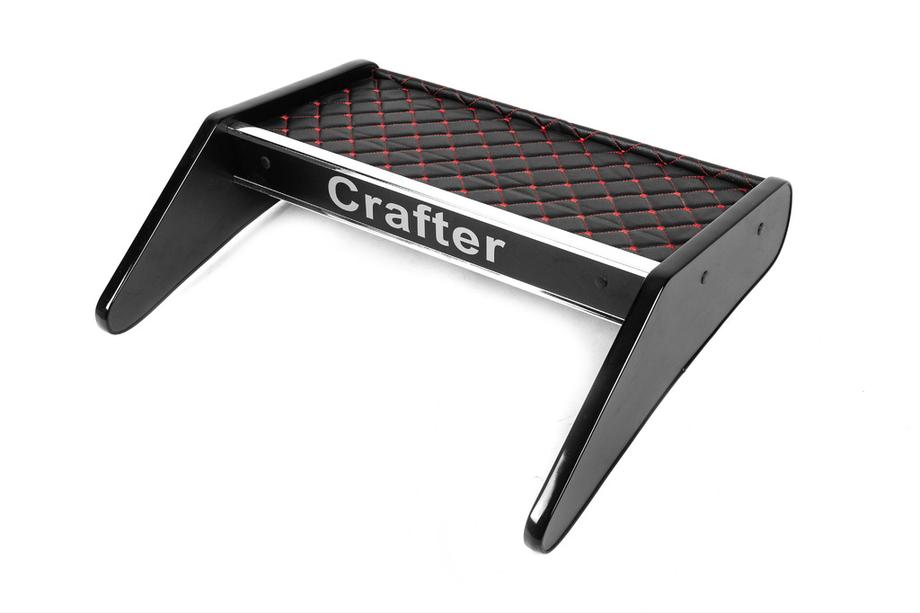 Volkswagen Crafter 2006-2016 Ablage für Armaturenbrett (Schwarz mit roter Naht) Image