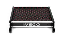 Iveco Daily 2006-2014 Ablage für Armaturenbrett (Schwarz mit roter Naht) Foto 3