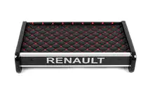 Renault Master 1998-2010 Ablage für Armaturenbrett (Schwarz mit roter Naht) Foto 3