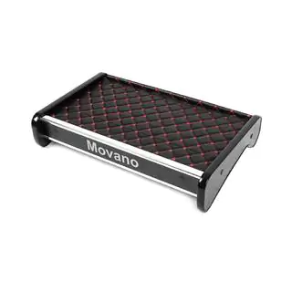 Ablage für Armaturenbrett (Schwarz mit roter Naht)