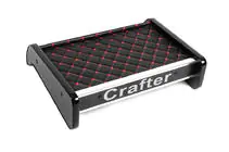 Volkswagen Crafter 2016- Ablage für Armaturenbrett (Schwarz mit roter Naht) Foto 2