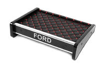 Ford Transit 1991-2000 Ablage für Armaturenbrett (Schwarz mit roter Naht) Foto 1
