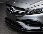 Mercedes A-class W176 2012-2018 Frontlippe (für AMG-Line / A45 AMG HB 2016-2018, schwarz) Foto 2