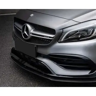 Frontlippe (für AMG-Line / A45 AMG HB 2016-2018, schwarz) Foto 2