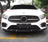 Mercedes A-class W177 2018- Frontlippe (für AMG-Line 2018-2021, Schwarz) Foto 1