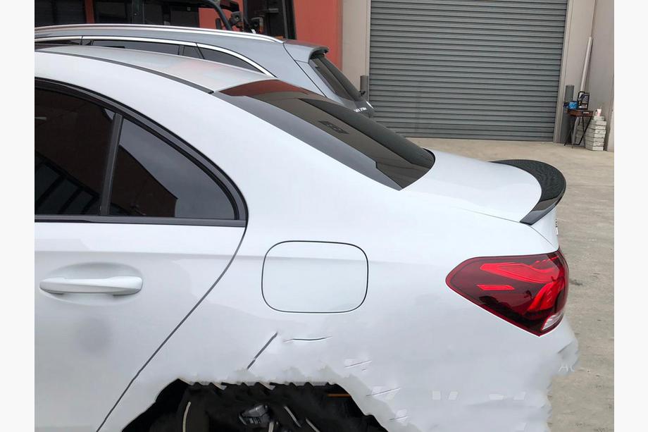 Mercedes A-class W177 2018- Heckspoiler Lippe (1234 Upgrade, Schwarz) Image