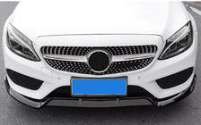 Mercedes C-class W205 2014-2021 Frontlippe V2 1234 Upgrade (schwarz, 2014-2018) Foto 1