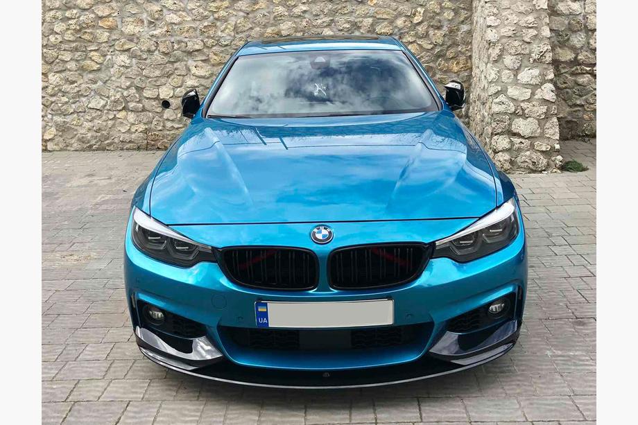 BMW 4 Series F32/F33/F36 2012-2020 Frontlippe 1234 Upgrade (schwarz) Image