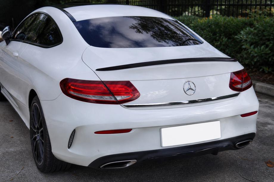 Mercedes C-class W205 2014-2021 Heckspoiler für Coupe (1234 Upgrade, schwarz) Foto 1