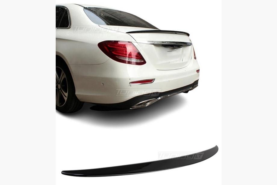 Mercedes E-class W213 2016-2023 Heckspoiler Lippe (1234 Upgrade, Schwarz) Image