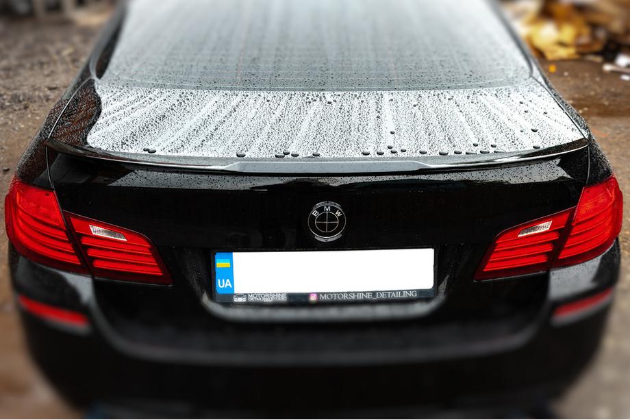 BMW 5 Series F10/F11 2010–2016 Heckspoiler LIP V1 (1234 Upgrade, Schwarz) Foto 2