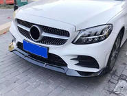 Mercedes C-class W205 2014-2021 Frontlippe V2 1234 Upgrade (schwarz, 2018-2021) Foto 2