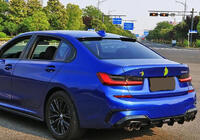 BMW 3 Series G20/G21 2018- Heckscheibenblende LIP (1234 Upgrade, Schwarz) Foto 2