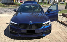 BMW 5er G30/G31 2017–2023 Nieren 1 Bar (2017-2020, Schwarz Glanz) Foto 3