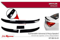 Universeller Spoiler Niken (115-129 cm, schwarz) Foto 1