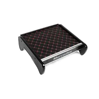 Ablage für Armaturenbrett (Schwarz mit roter Naht) Foto 3