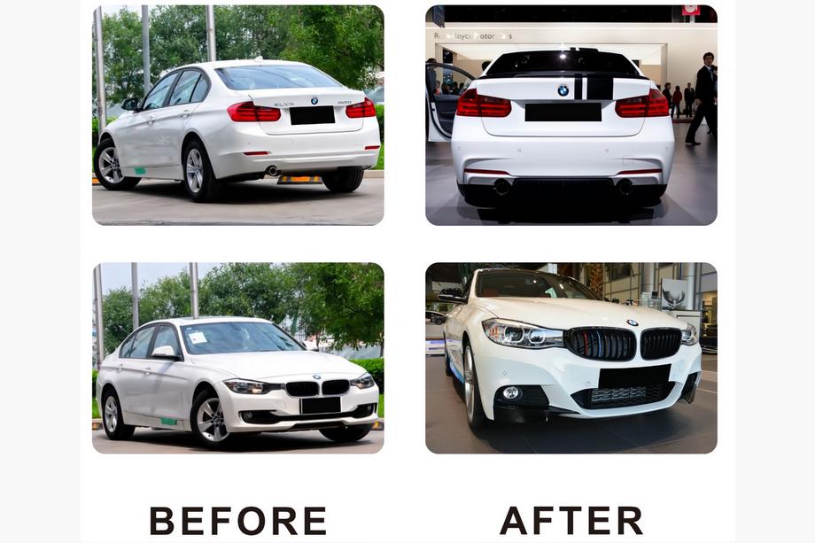 BMW 3 Series F30/F31 2012-2019 Bodykit Set (M-Performance) Doppelseitige Einzelabgasanlage Foto 3