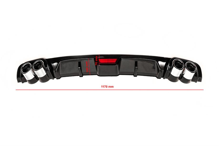 Universeller Heckdiffusor Typ-C (schwarz) Image