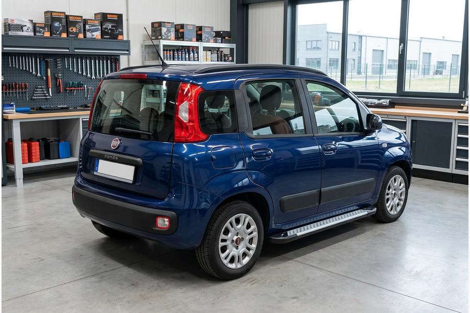 Fiat Panda 2011-2023 Trittbretter Allmond Grey (2 Stk., Aluminium) Image