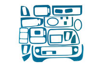 Honda Civic 1995-2001 Armaturenbrett Abdeckung (blau) Foto 1