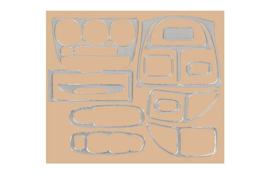 Hyundai Accent 2000-2006 Armaturenbrett Abdeckung (Aluminium) Image