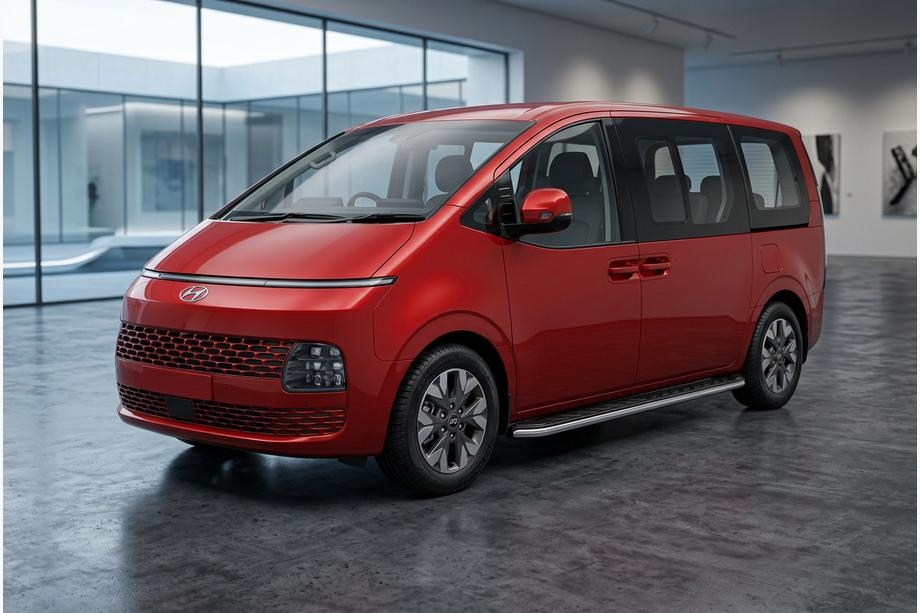 Hyundai Staria 2021- Trittbretter Maydos V1 (2 Stk., Aluminium & Edelstahl) Image