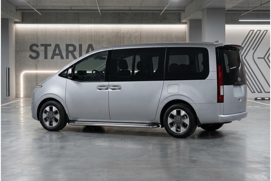 Hyundai Staria 2021- Seitenschweller Maydos V2 (2 Stk., Aluminium & Edelstahl) Image
