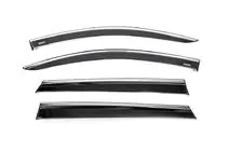 Peugeot 5008 2016-2023 Windabweiser mit Chromleiste (4 Stk., Niken) Foto 1