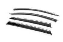 Peugeot 5008 2016-2023 Windabweiser mit Chromleiste (4 Stk., Niken) Foto 2