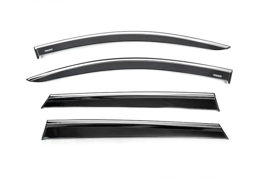 Peugeot 5008 2016-2023 Windabweiser mit Chromleiste (4 Stk., Niken) Image