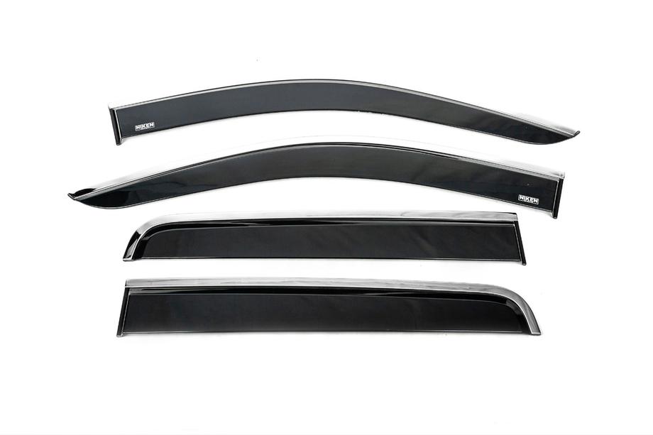 Nissan Navara/NP300 2016- Windabweiser mit Chromleiste (4 Stk., Niken) Image