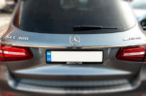 Mercedes GLC X253 2015-2022 Chromleiste über dem Kennzeichen (Edelstahl) Foto 2