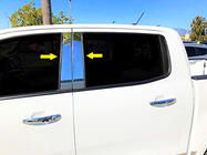 Ford Ranger 2011–2022 Edelstahl Türsäulen Zierleisten Foto 1
