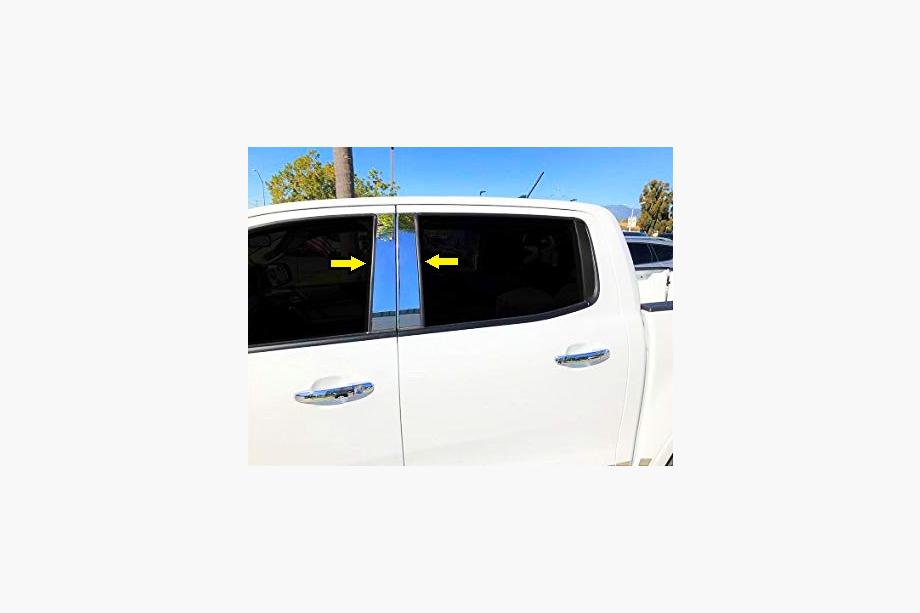 Ford Ranger 2011–2022 Edelstahl Türsäulen Zierleisten Image