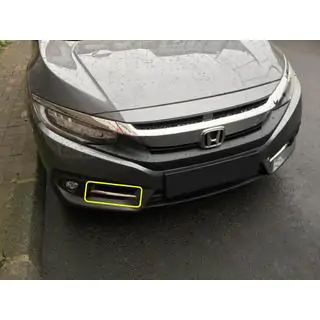 Abdeckungen für Nebelscheinwerfer Carmos (2 Stk., Edelstahl) Honda Civic Sedan X 2016-2021 Foto 4