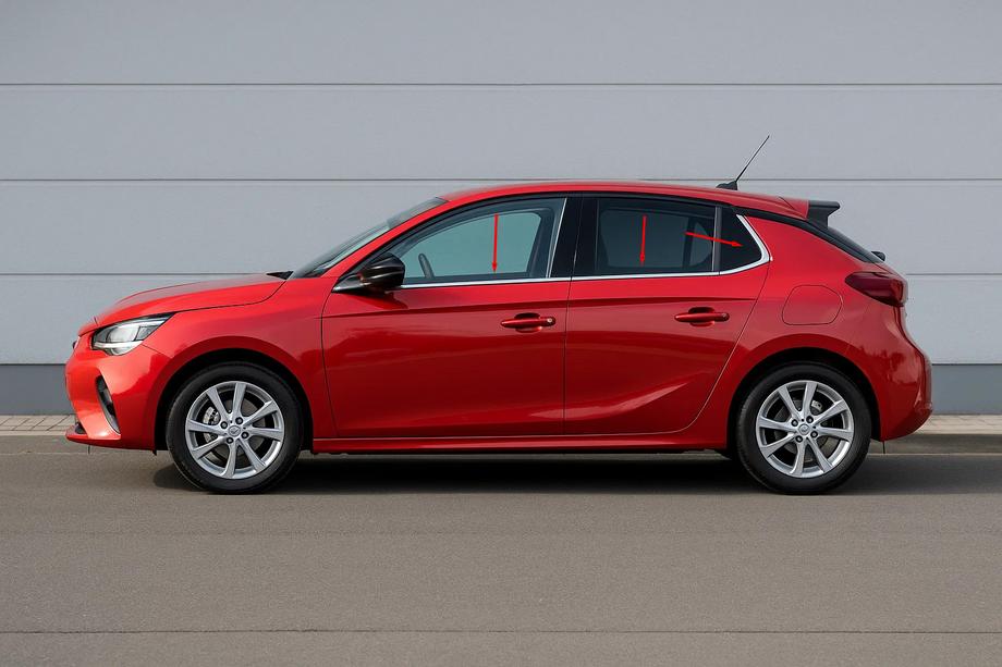 Opel Corsa F 2019- Fensterzierleisten unten Edelstahl (6 Stk) Image