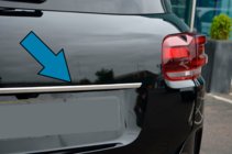 Citroen C5 Aircross 2017-2025 Chromleiste über dem Kennzeichen (Edelstahl) Foto 1
