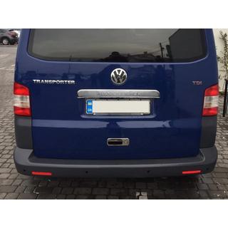 Chromleiste über dem Kennzeichen für Heckklappe (mit Schriftzug, Edelstahl) Volkswagen T5 Transporter 2003-2010 Foto 1